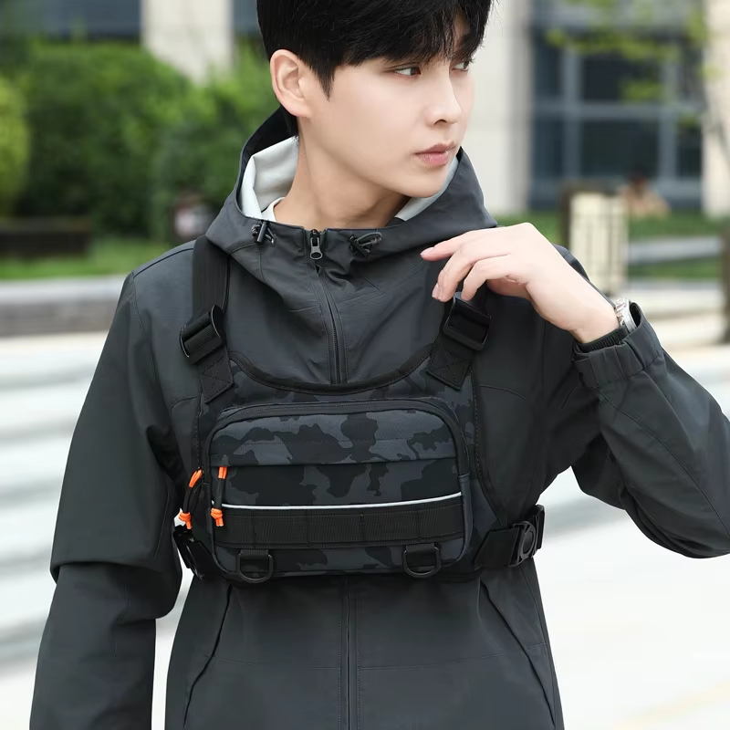Fishing Vest - Chaleco táctico reflectante para ciclismo, mochila