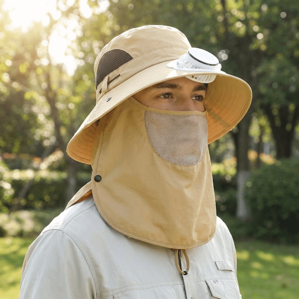 Sombrero con Ventilador Solar  - Fishing Hat reseña y precio